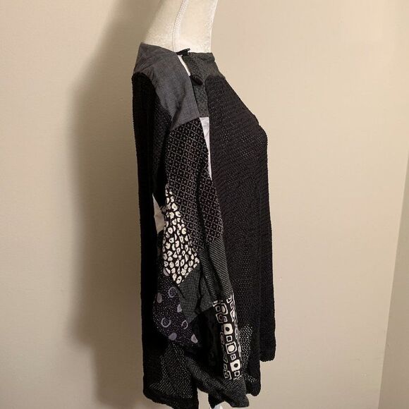 womens 3 Donna Jessica long sleeve XL top black - Picture 2 of 6